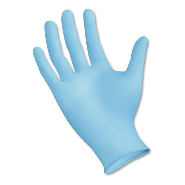 Boardwalk Nitrile Disposable Gloves, 5 mil Palm, Nitrile, Powder-Free, L, 100 PK, Blue 382LBXA
